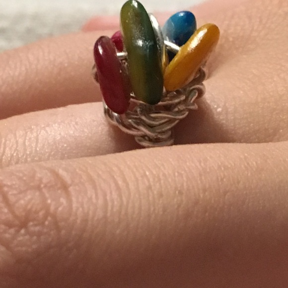 New colorful wire wrapped ring.π - Picture 8 of 8